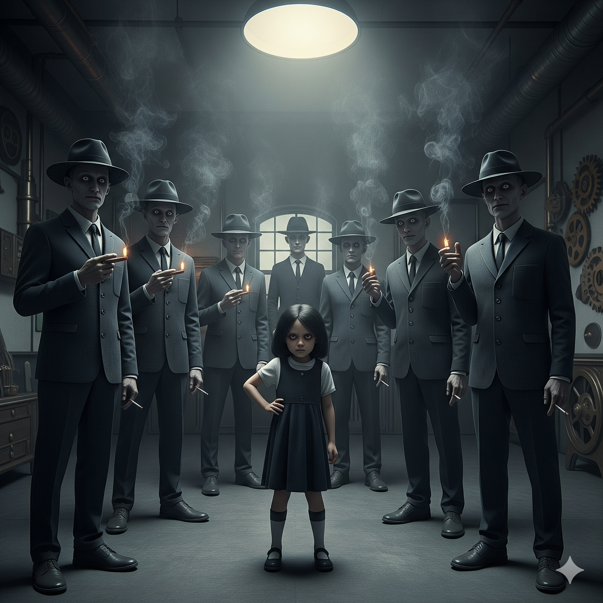 Una Sala fría y gris